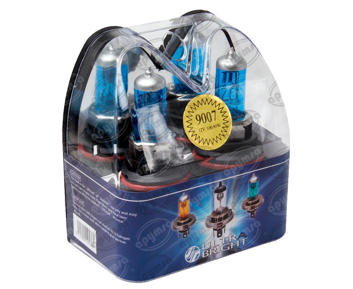 FOCO HALOGENO 9007 AZUL 12V 100 80W 2PZ XENON SUPER BLUE LUJO WAIGEER 9007