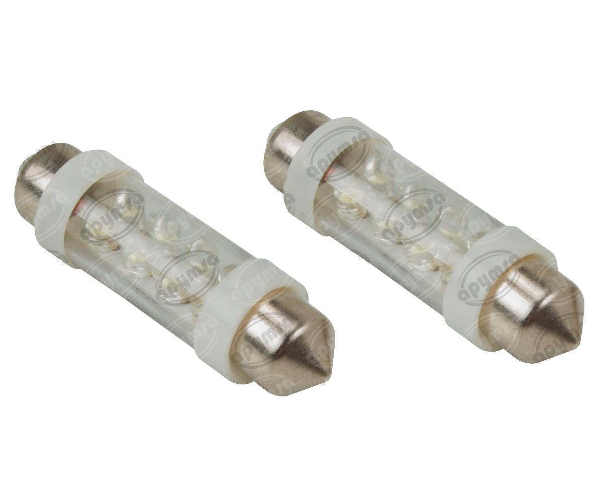 Foco Leds Festoon Tipo Fusibles Blanco V Leds Pz Star X