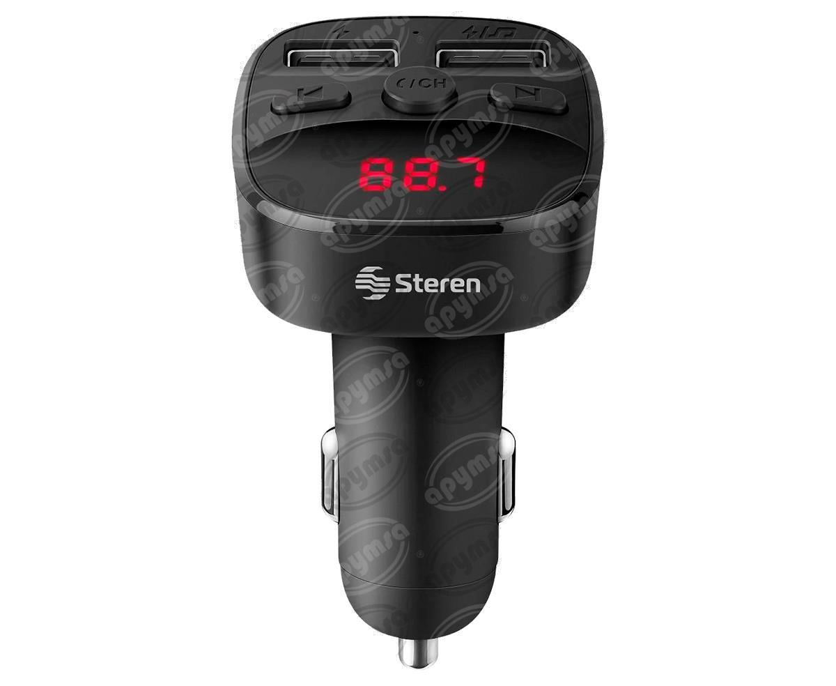 TRANSMISOR FM BT CON MANOS LIBRES MP3/CARGADOR STEREN FMT-846 