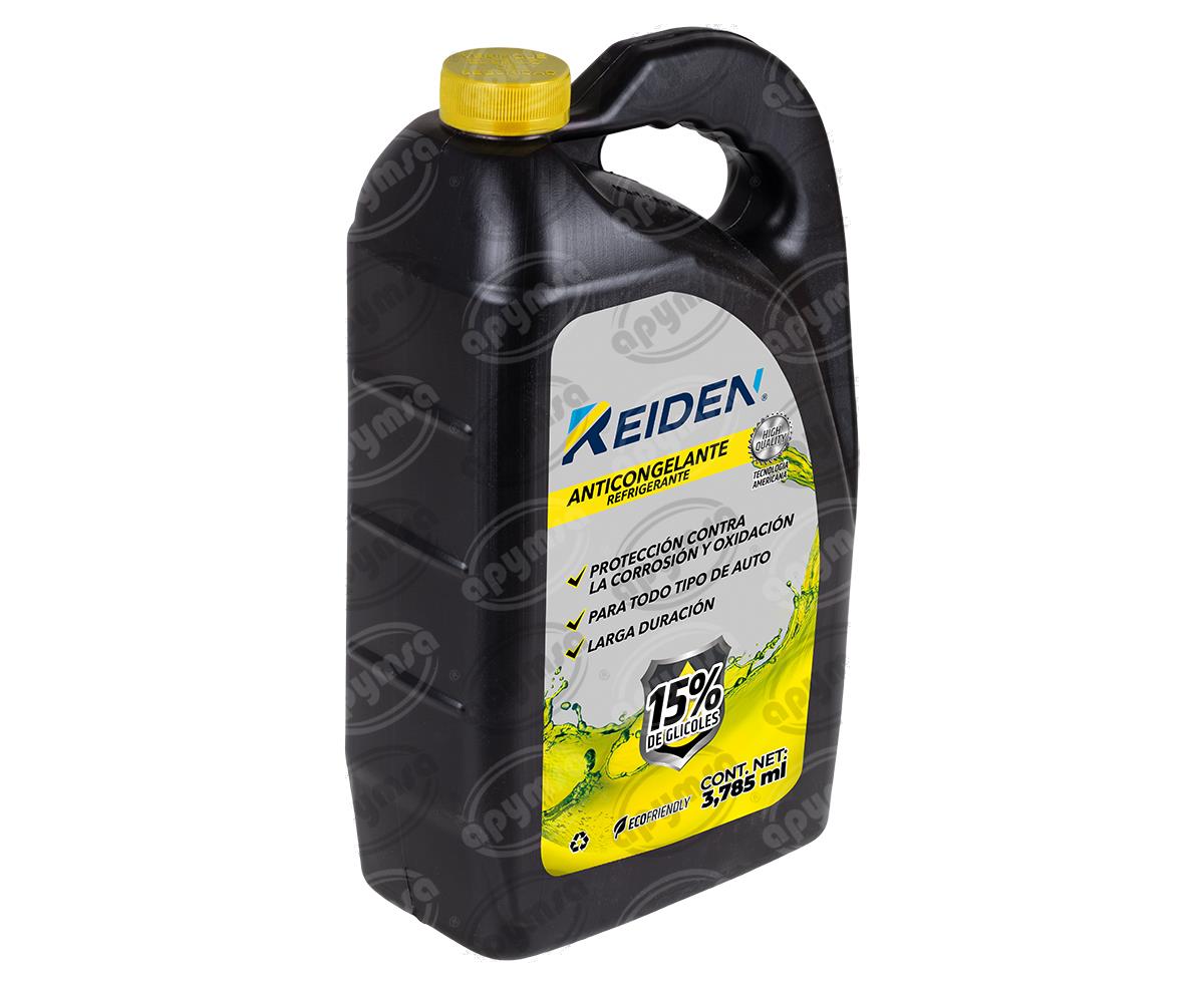 ANTICONGELANTE CONCENTRADO 3.785L REFRIGERANTE LISTO PARA USAR AL 15% REIDEN 0245121 
