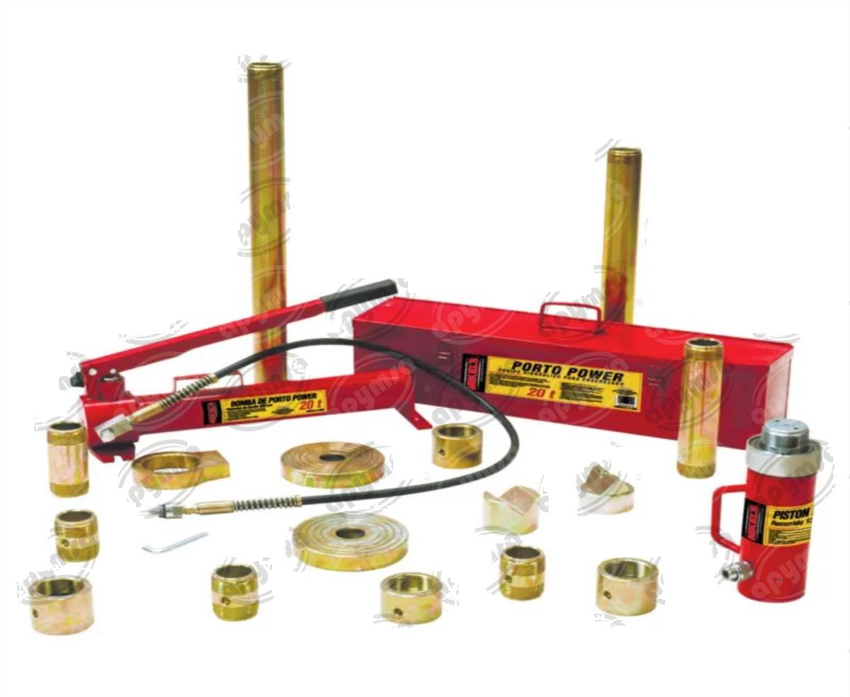 PORTO POWER CON CAJA METALICA 20 TON. INCLUYE DOS CAJAS MIKELS R-436 