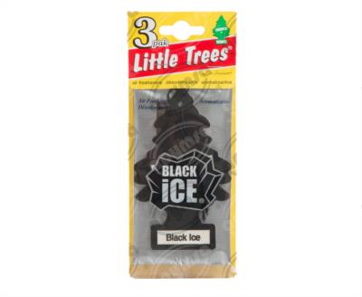 AROMATIZANTE AUTOMOTRIZ PINO BLACK ICE PAQUETE DE 3 PIEZAS LITTLE TREE U3S-32055 