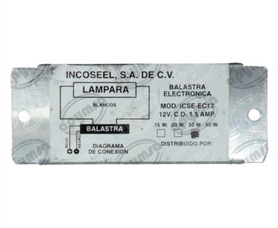 BALASTRA ELECTRONICA 12V 30W TIPO TRIANGULO AUTOBUS VIAGGIO NACIONAL 0534800 