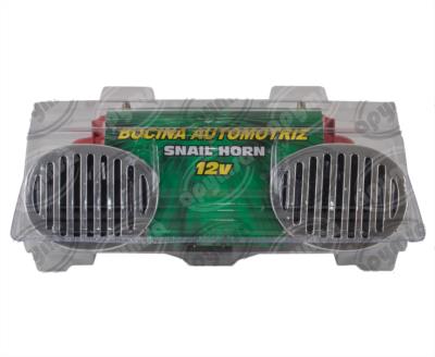 BOCINA ELECTRICA 12V 2PZ DE CARACOL CON RELAY TIPO FIAMM IMPORTADO CA-RE1 