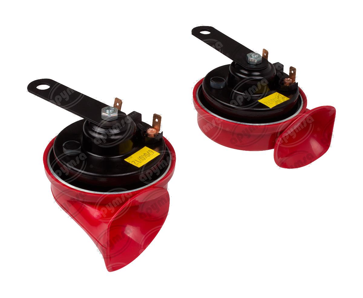 BOCINA ELECTRICA 12V 2PZ TIPO CARACOL SIN RELAY CHICA JUEGO HELLA 007 424 811 