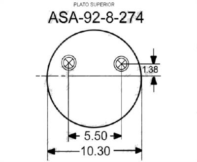 BOLSA DE AIRE ROLLING LOBE HENDRICKSON (8708F) BRËSSER-LKW 00L13177011 