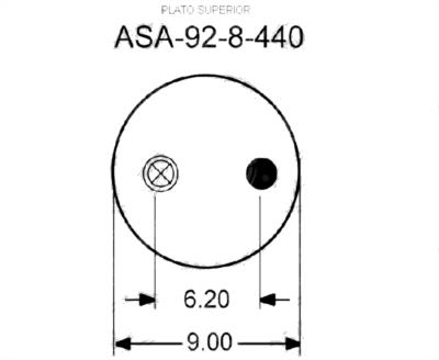 BOLSA DE AIRE ROLLING LOBE FREIGHTLINER (9780F) (5779F) BRËSSER-LKW 00L12303012 