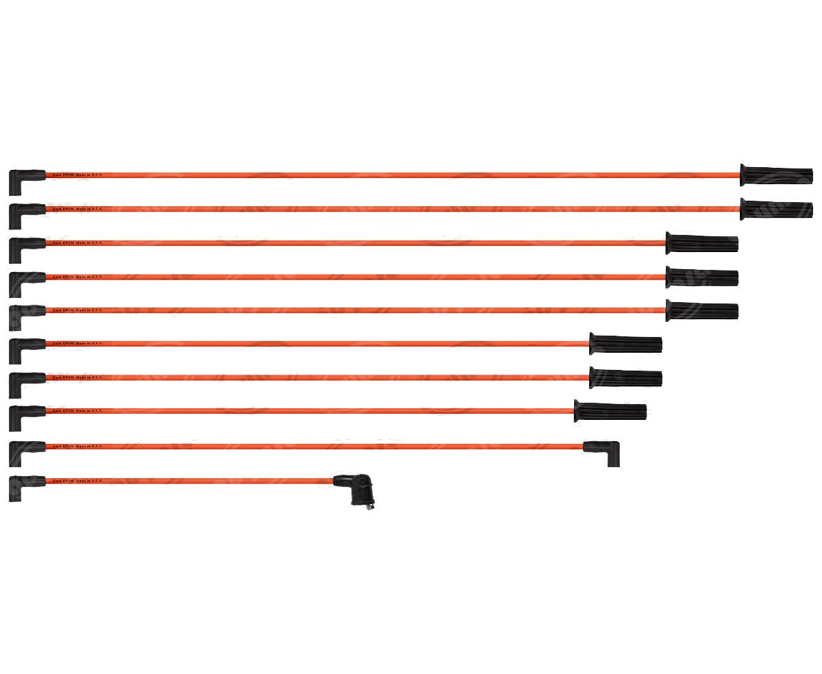 CABLE BUJIA UNIVERSAL ENCENDIDO ELECTRONICO ANARANJADO BERU 1110U8 