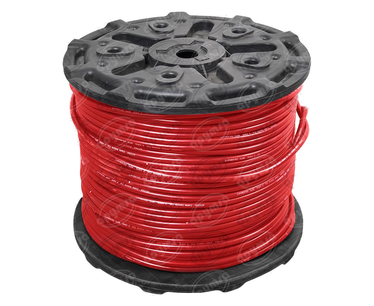 CABLE BATERIA ROJO # 2 300M PRECIO POR 300 MTS ACOSA B2 -1 