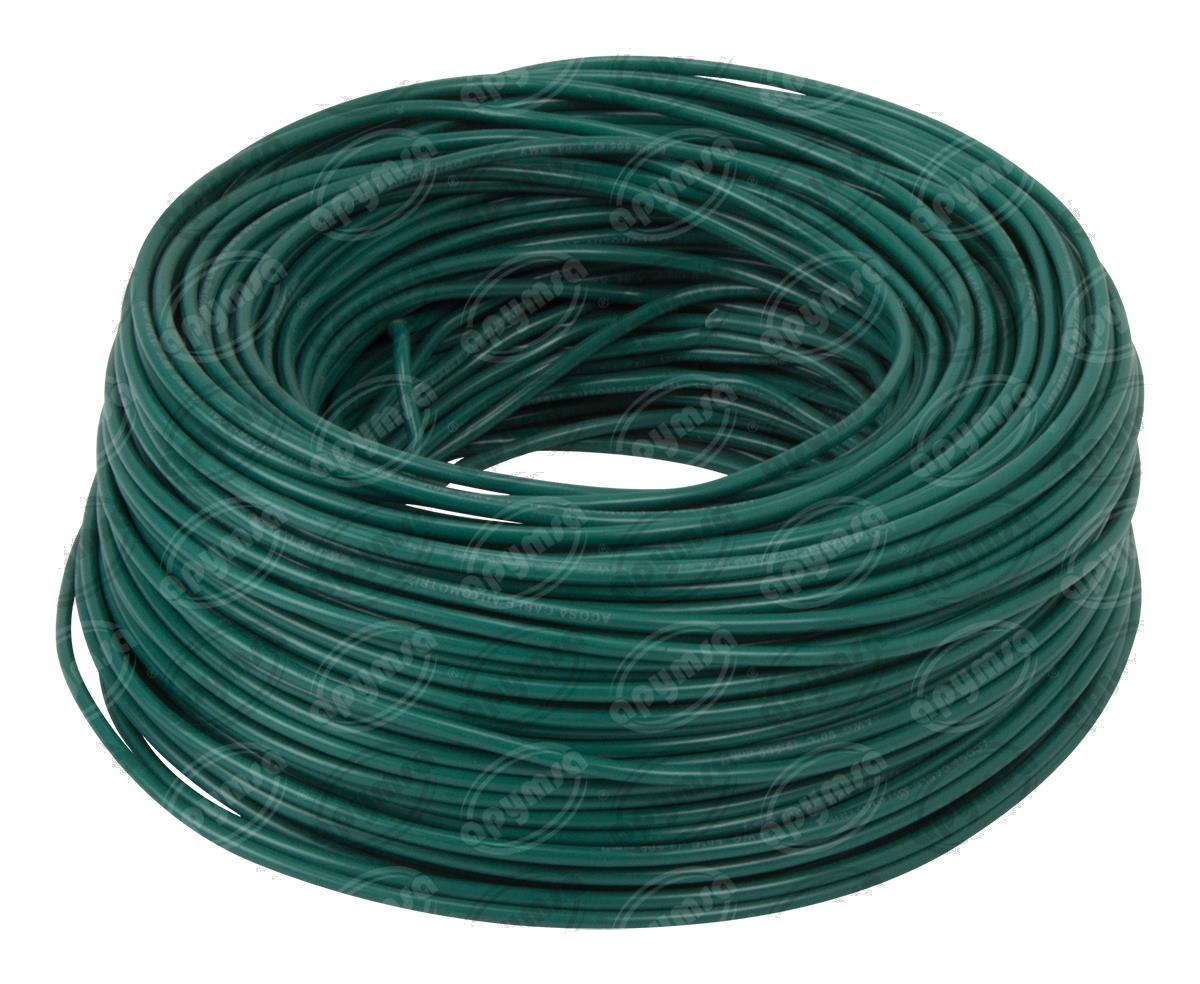 CABLE INSTALACION VERDE # 10 100M PLASTICO ROLLO ACOSA 10-100 