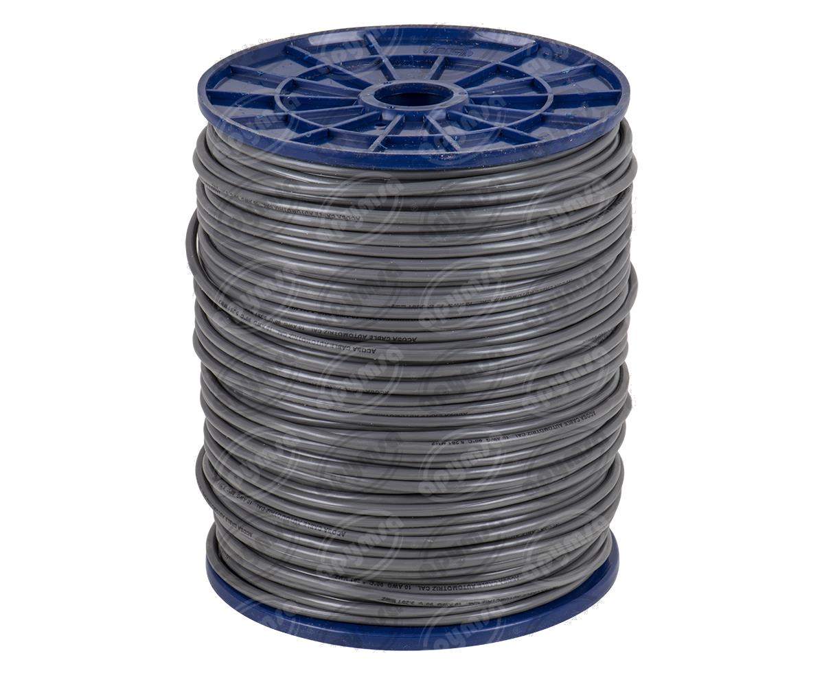 CABLE INSTALACION GRIS # 10 EN CARRETE 200 MTS ACOSA 10-200 