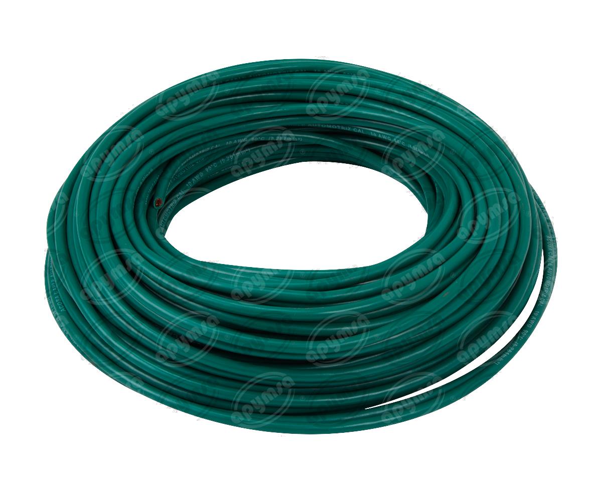 CABLE INSTALACION VERDE # 10 30M PLASTICO ROLLO ACOSA 10-30 