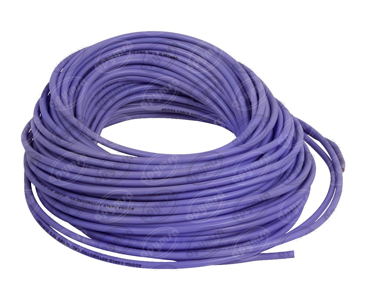 CABLE INSTALACION MORADO # 10 30M PLASTICO ROLLO ACOSA ACOSA 10-30 