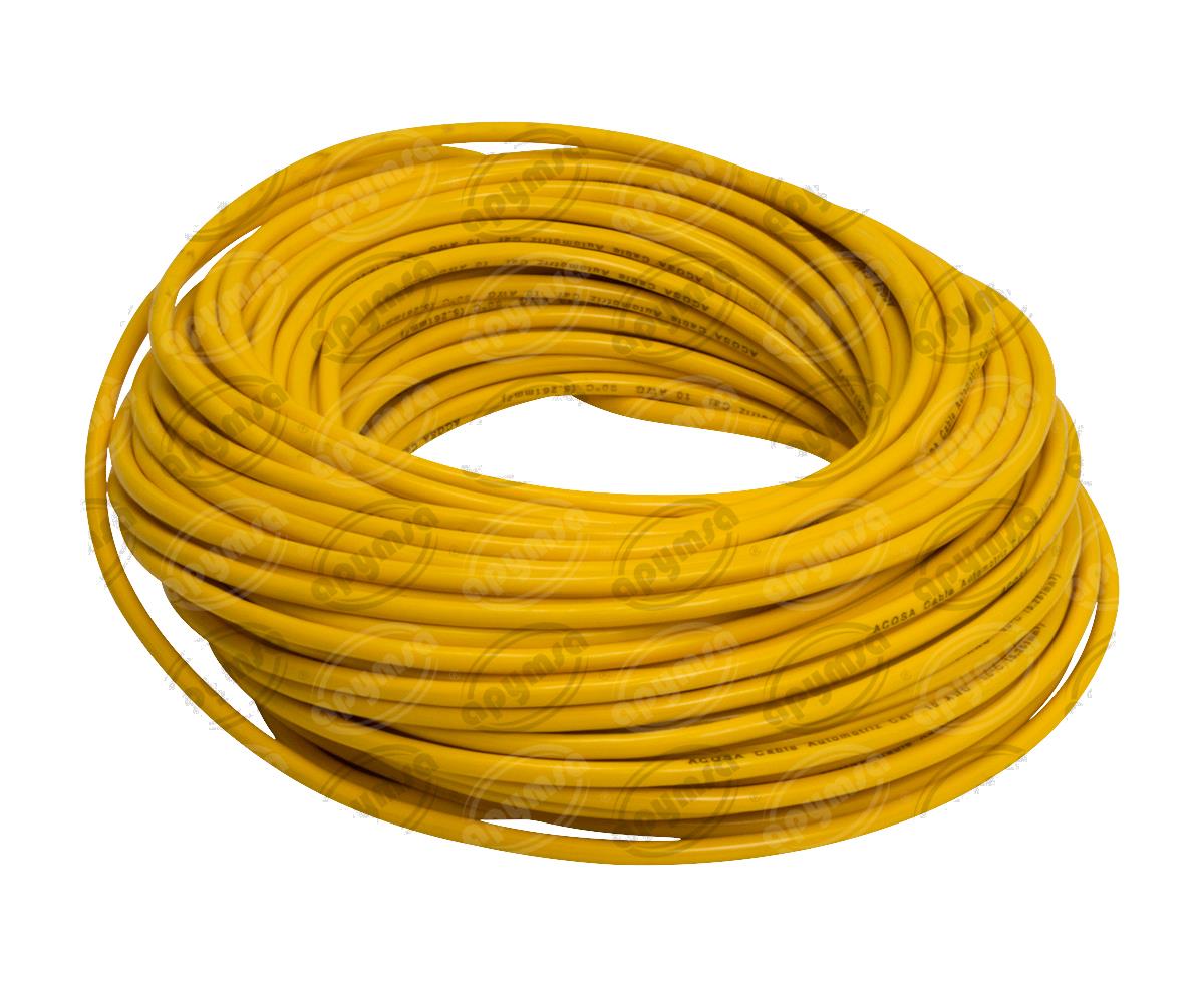 CABLE INSTALACION AMARILLO # 10 30M PLASTICO ROLLO ACOSA 10-30 
