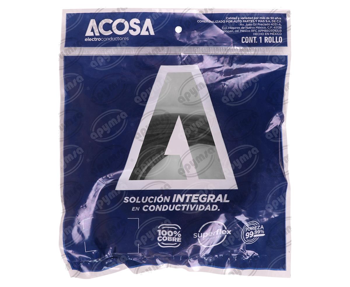 CABLE INSTALACION NEGRO # 14 10M MTS BOLSA ACOSA 14-10N 