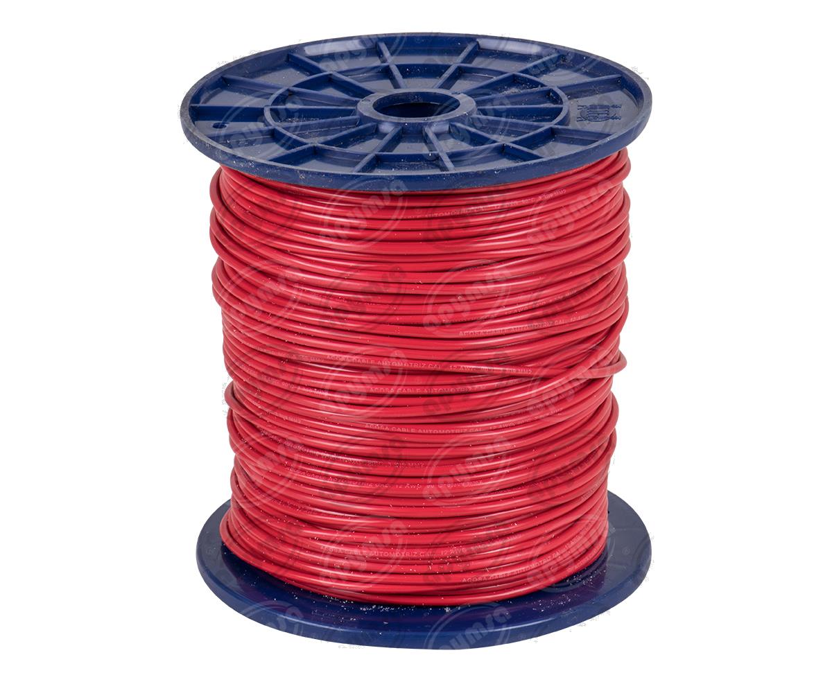 CABLE INSTALACION ROJO # 12 EN CARRETE 200MTS ACOSA 12-200 