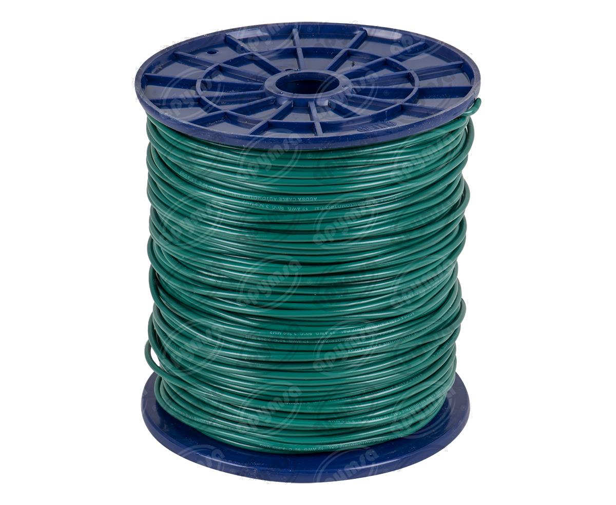 CABLE INSTALACION VERDE # 12 EN CARRETE 200MTS ACOSA 12-200 
