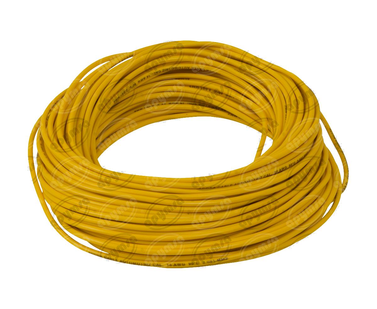 CABLE INSTALACION AMARILLO # 12 30M PLASTICO ROLLO ACOSA 12-30 