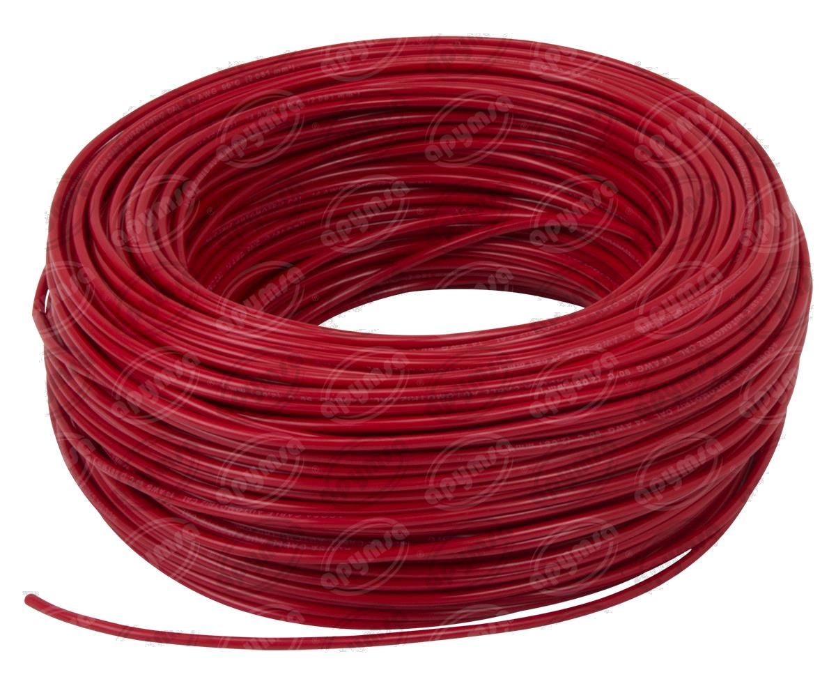 CABLE INSTALACION ROJO # 14 100M PLASTICO ROLLO ACOSA 14-100 