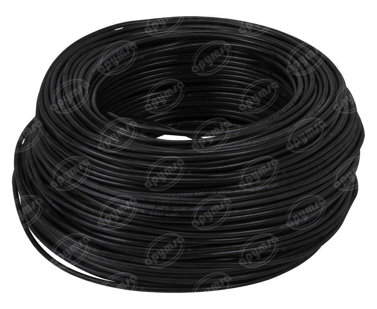 CABLE INSTALACION NEGRO # 14 100M PLASTICO ROLLO ACOSA 14-100 