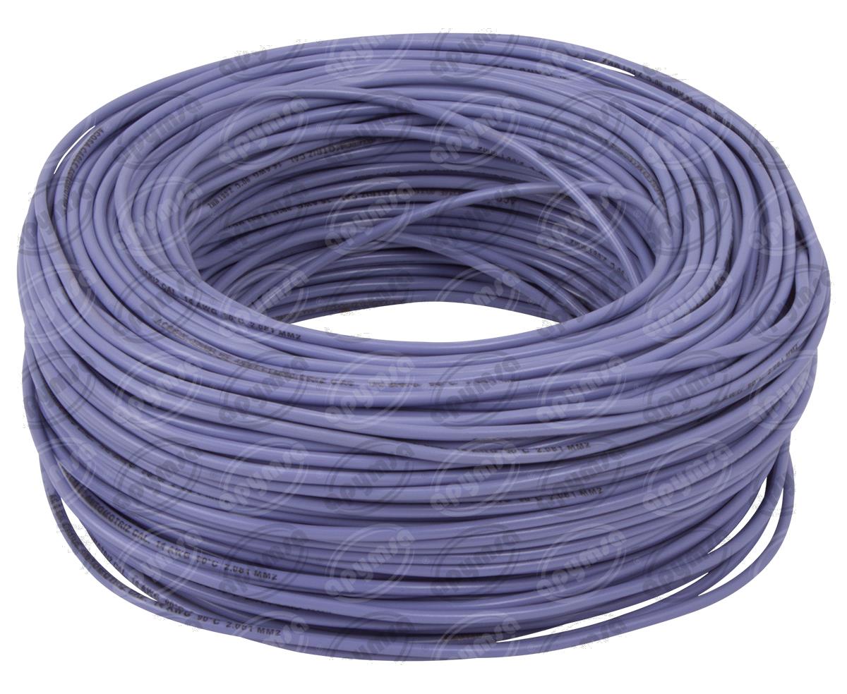 CABLE INSTALACION MORADO # 14 100M PLASTICO ROLLO ACOSA 14-100 