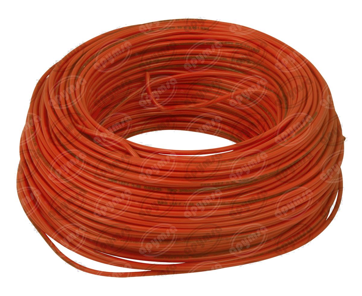 CABLE INSTALACION ANARANJADO # 14 100M PLASTICO ROLLO ACOSA 14-100 