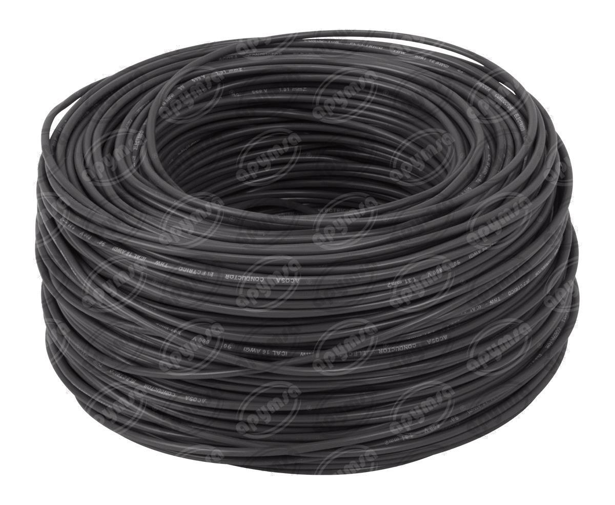 CABLE INSTALACION GRIS # 16 100M PLASTICO ROLLO ACOSA 16-100 