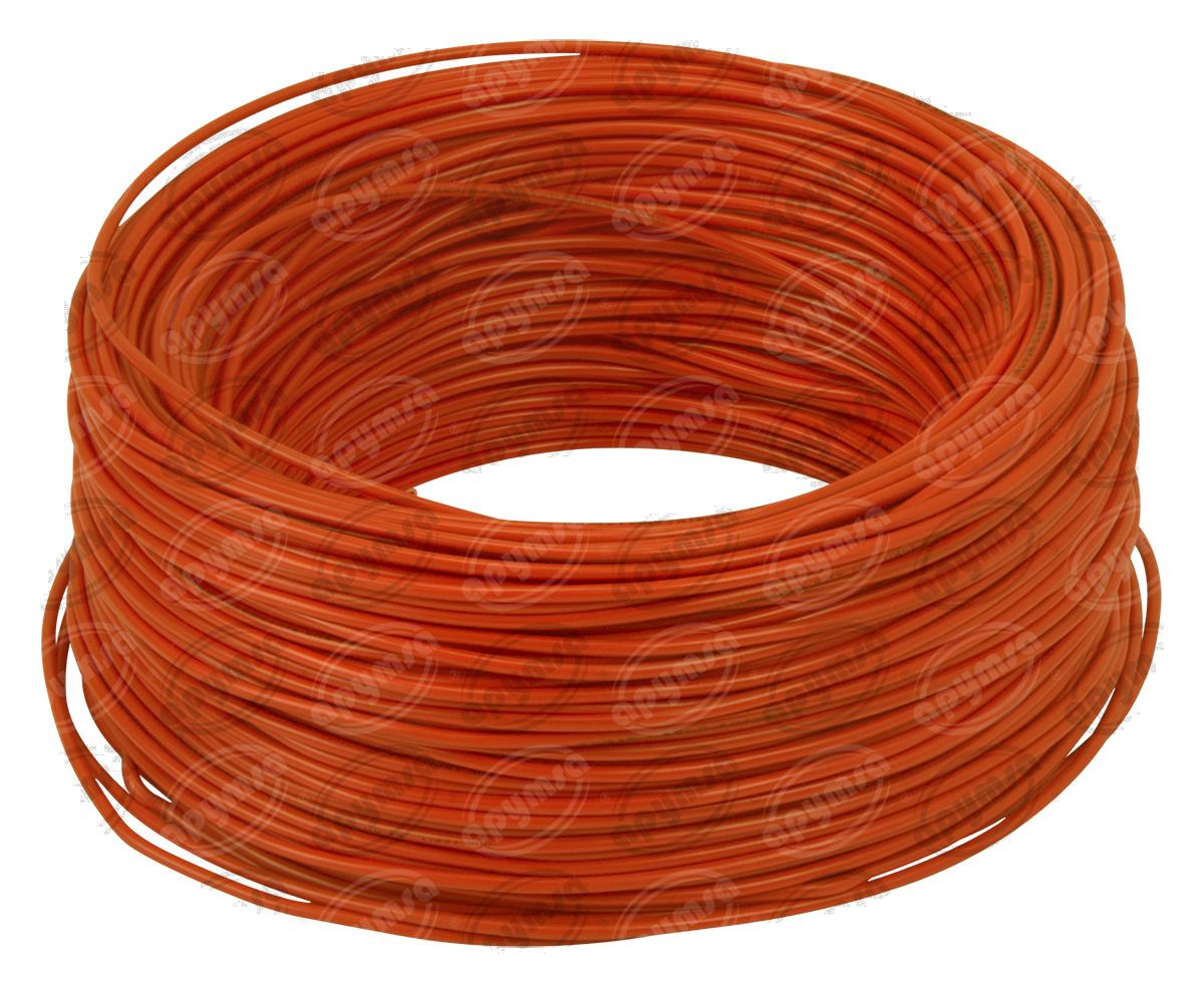 CABLE INSTALACION ANARANJADO # 16 100M PLASTICO ROLLO ACOSA 16-100 