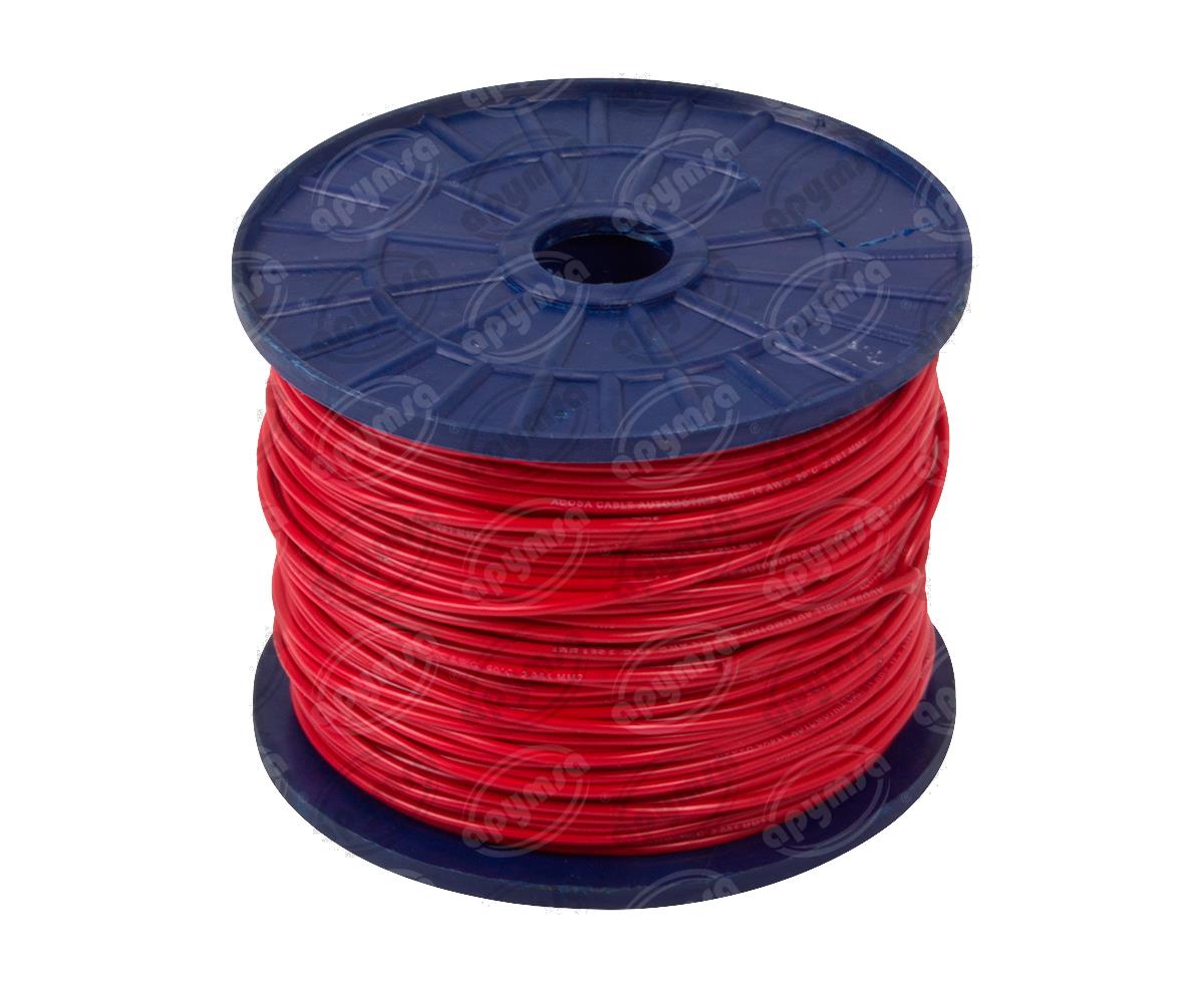 CABLE INSTALACION ROJO # 16 200M PLASTICO EN CARRETE ACOSA 16-200 