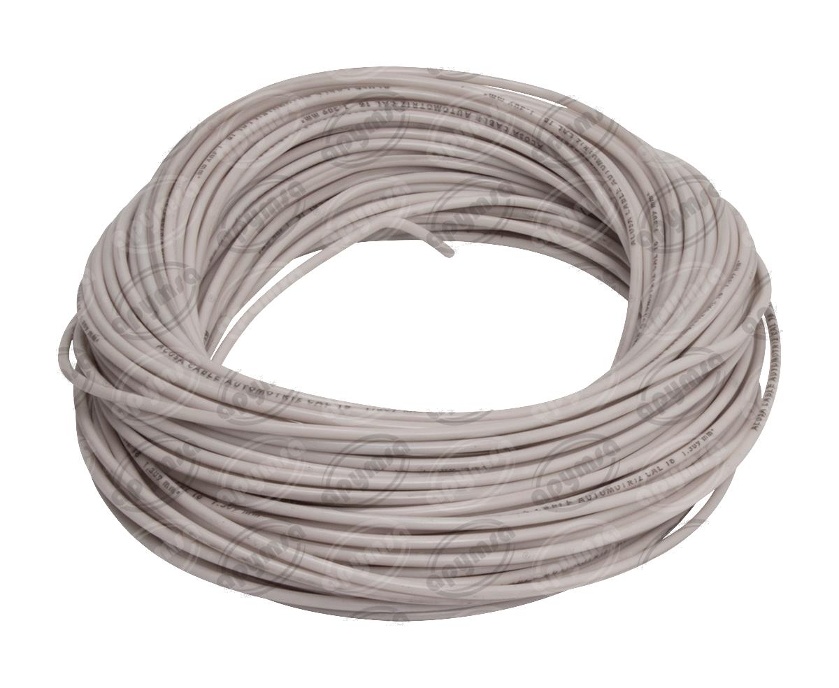 CABLE INSTALACION BLANCO # 16 30M PLASTICO ROLLO ACOSA 16-30 