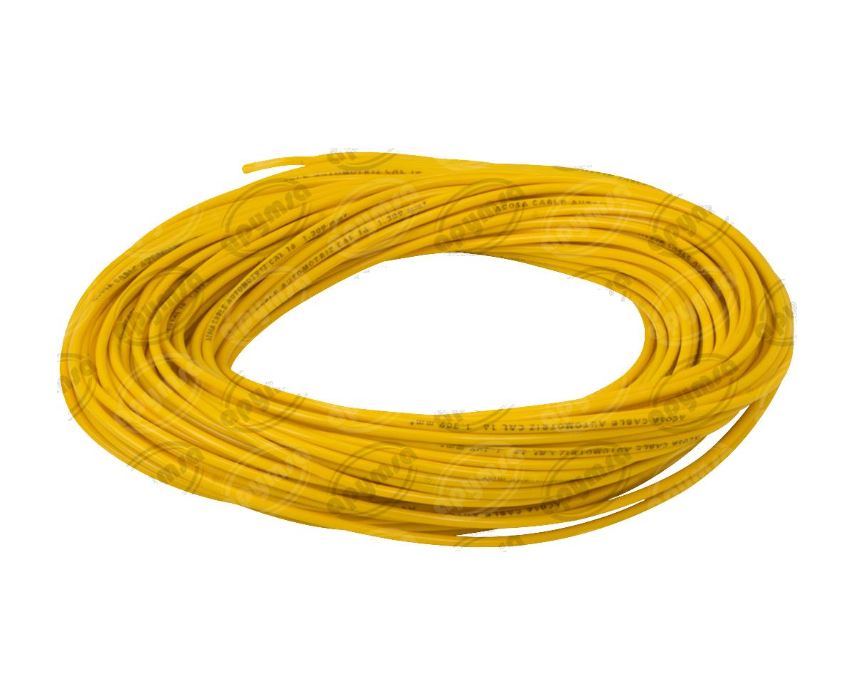CABLE INSTALACION AMARILLO # 16 30M PLASTICO ROLLO ACOSA 16-30 