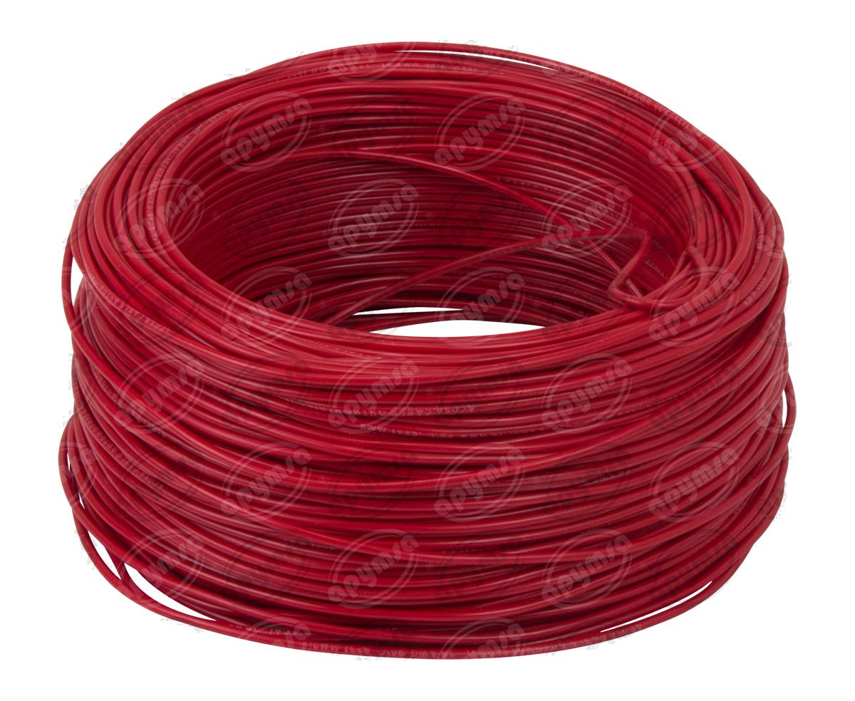CABLE INSTALACION ROJO # 18 100M PLASTICO ROLLO ACOSA 18-100 
