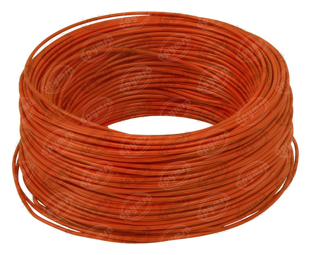 CABLE INSTALACION ANARANJADO # 18 100M PLASTICO ROLLO ACOSA 18-100 