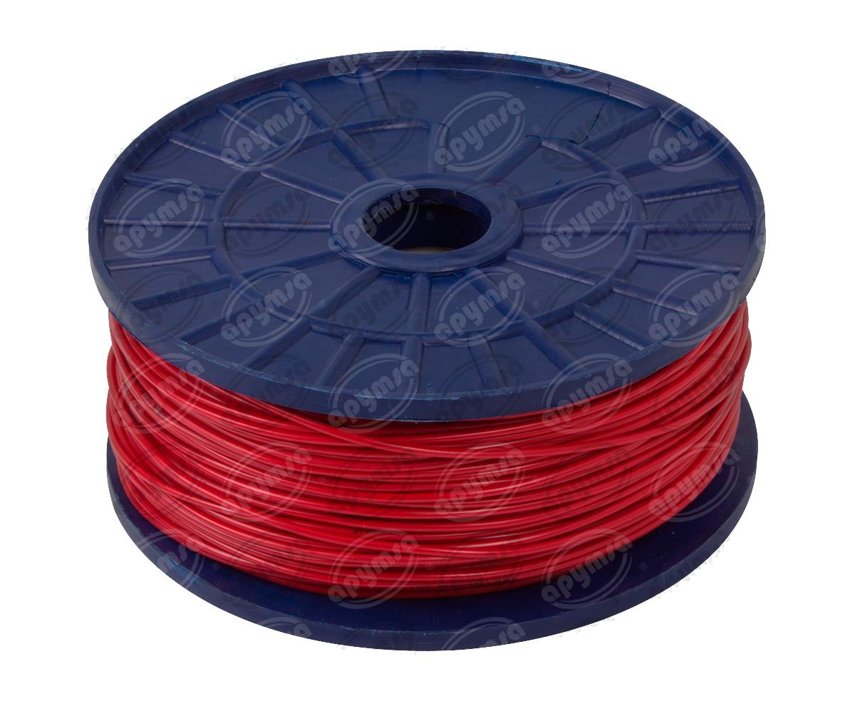 CABLE INSTALACION ROJO # 18 200M PLASTICO ROLLO EN CARRETE ACOSA 18-200 