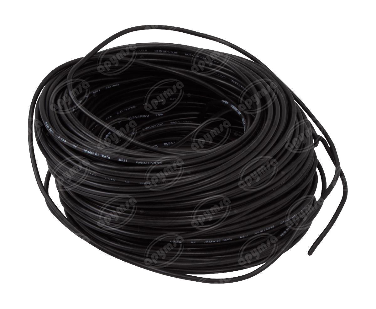 CABLE INSTALACION NEGRO # 18 30M PLASTICO ROLLO ACOSA 18-30 