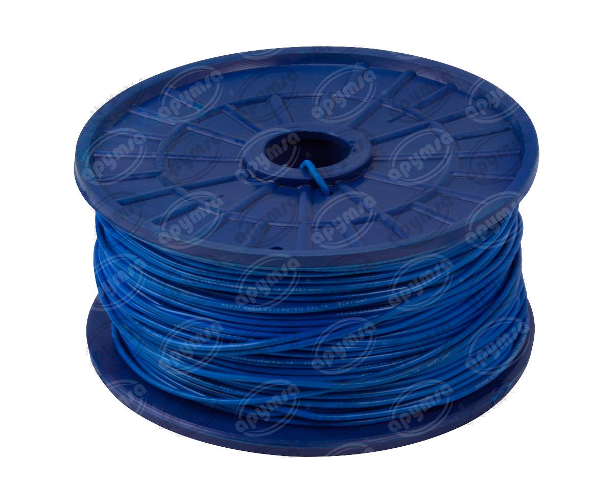 CABLE INSTALACION AZUL # 18 PLASTICO POR METRO ACOSA 18-1 