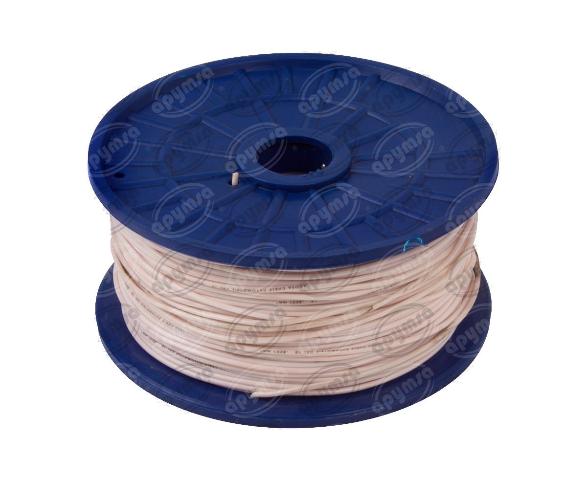 CABLE INSTALACION BLANCO # 18 PLASTICO POR METRO ACOSA 18-1 