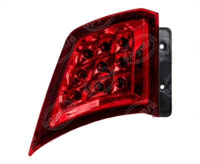 CALAVERA AUTOMOTRIZ MICA ROJA IZQUIERDA ROJO 24V 9 LEDS LED MARCOPOLO PARADISSO MP-120MX MP-130 SUPERIOR HDLT YG-04-211SL-24 
