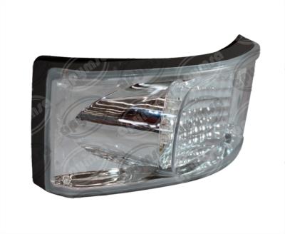 CALAVERA AUTOMOTRIZ MICA TRANSPARENTE TRASERA AMBAR 24V 20 LEDS TIPO HELLA MINIBUS AYCO PLASTICOS RECORD 1034-24V 