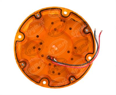 CALAVERA AUTOMOTRIZ AMBAR DERECHA/IZQUIERDA 12V 28 LEDS 7" SELLADA CALAFIA LUCIDITY 0991405 