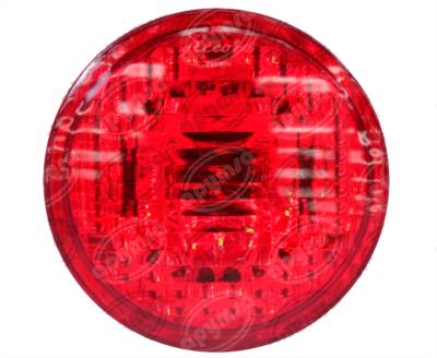 CALAVERA AUTOMOTRIZ MICA ROJA 5 1/2" REDONDA AUTOBUS MERCEDES BENZ MARCOPOLO PLASTICOS RECORD 941-1 