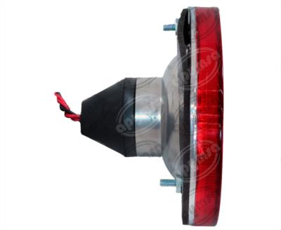 CALAVERA AUTOMOTRIZ MICA ROJA 5 1/2" REDONDA AUTOBUS MERCEDES BENZ MARCOPOLO PLASTICOS RECORD 941-1 