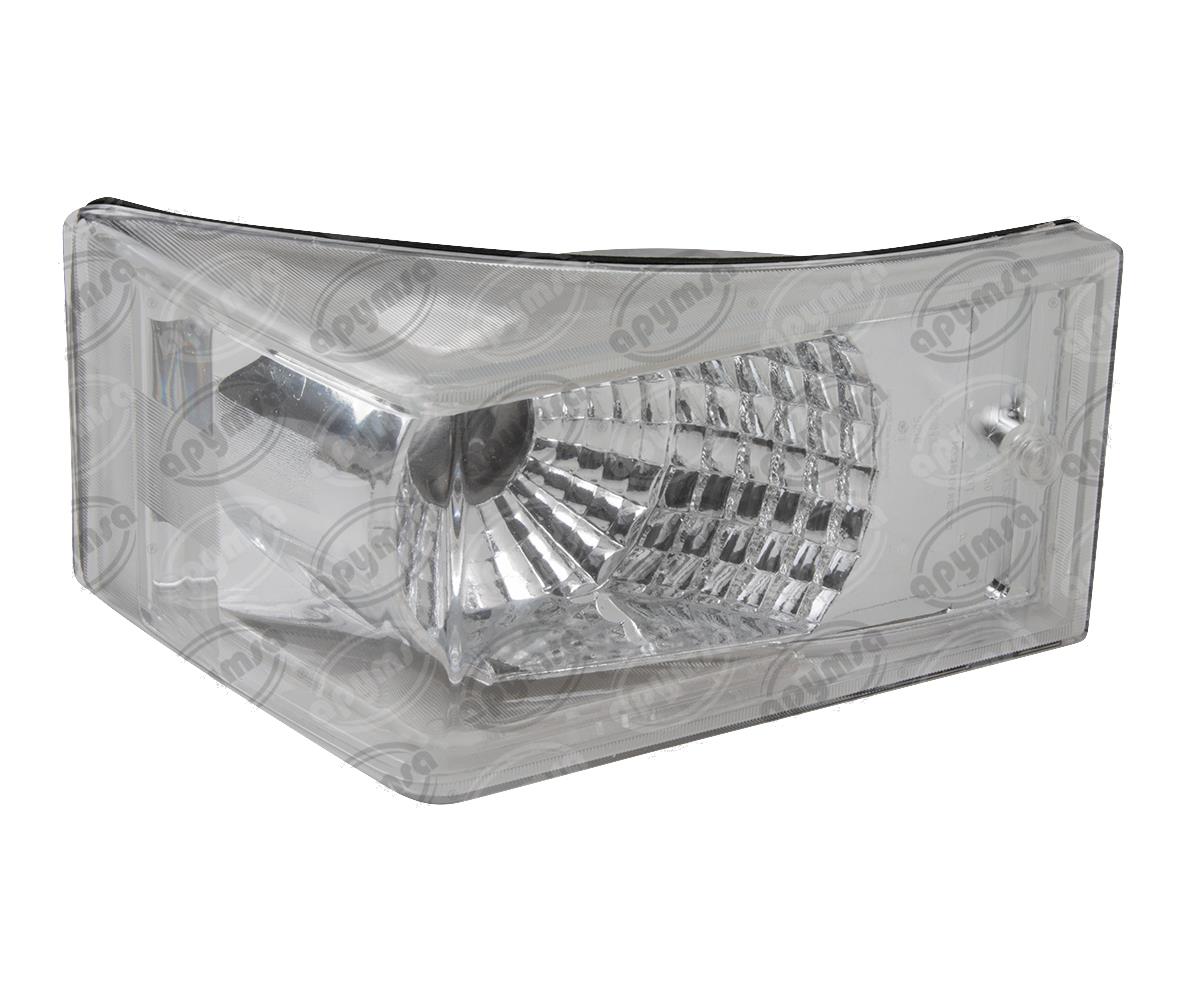 CALAVERA AUTOMOTRIZ MICA TRANSPARENTE PRISMÁTICA TIPO ESCUADRA AUTOBUS AYCO NACIONAL 5050 