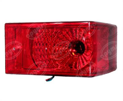 CALAVERA AUTOMOTRIZ MICA ROJA PRISMÁTICA TIPO ESCUADRA AUTOBUS AYCO NACIONAL 5050 