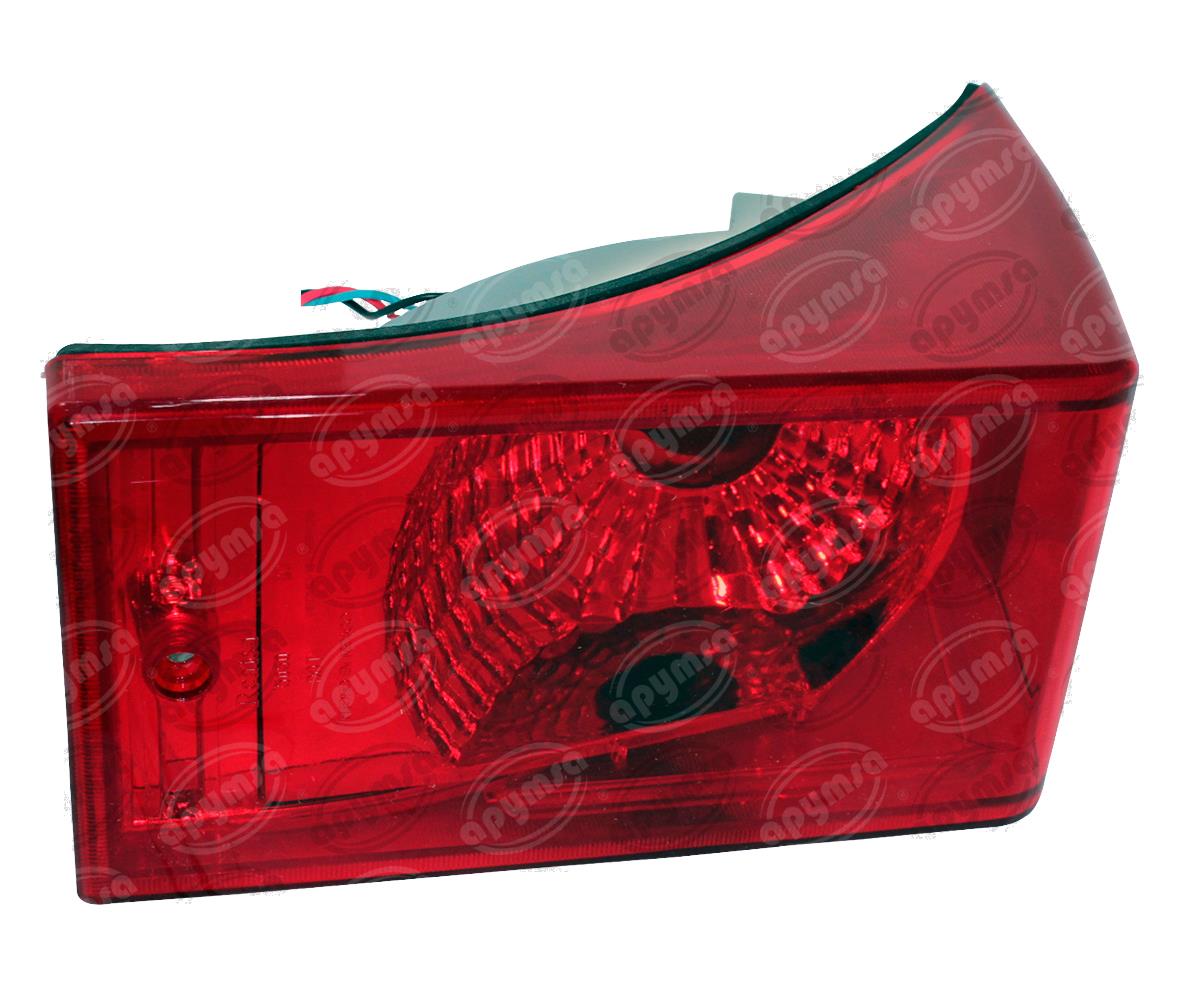 CALAVERA AUTOMOTRIZ MICA ROJA PRISMÁTICA TIPO ESCUADRA AUTOBUS AYCO NACIONAL 5050 