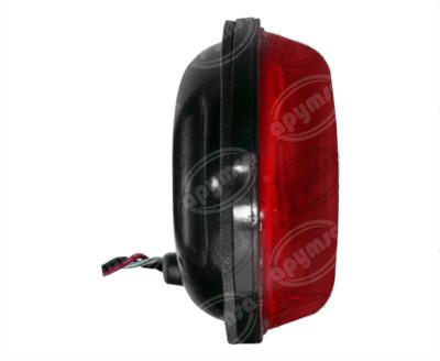 CALAVERA AUTOMOTRIZ MICA ROJA 12V 9 LEDS OVAL TIPO PANAL DE LED AYCO ZAFIRO NACIONAL 1038-2 
