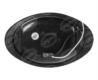 CALAVERA AUTOMOTRIZ MICA TRANSPARENTE 12V 9 LEDS OVAL TIPO PANAL DE LED AYCO ZAFIRO PLASTICOS RECORD 1038-2 