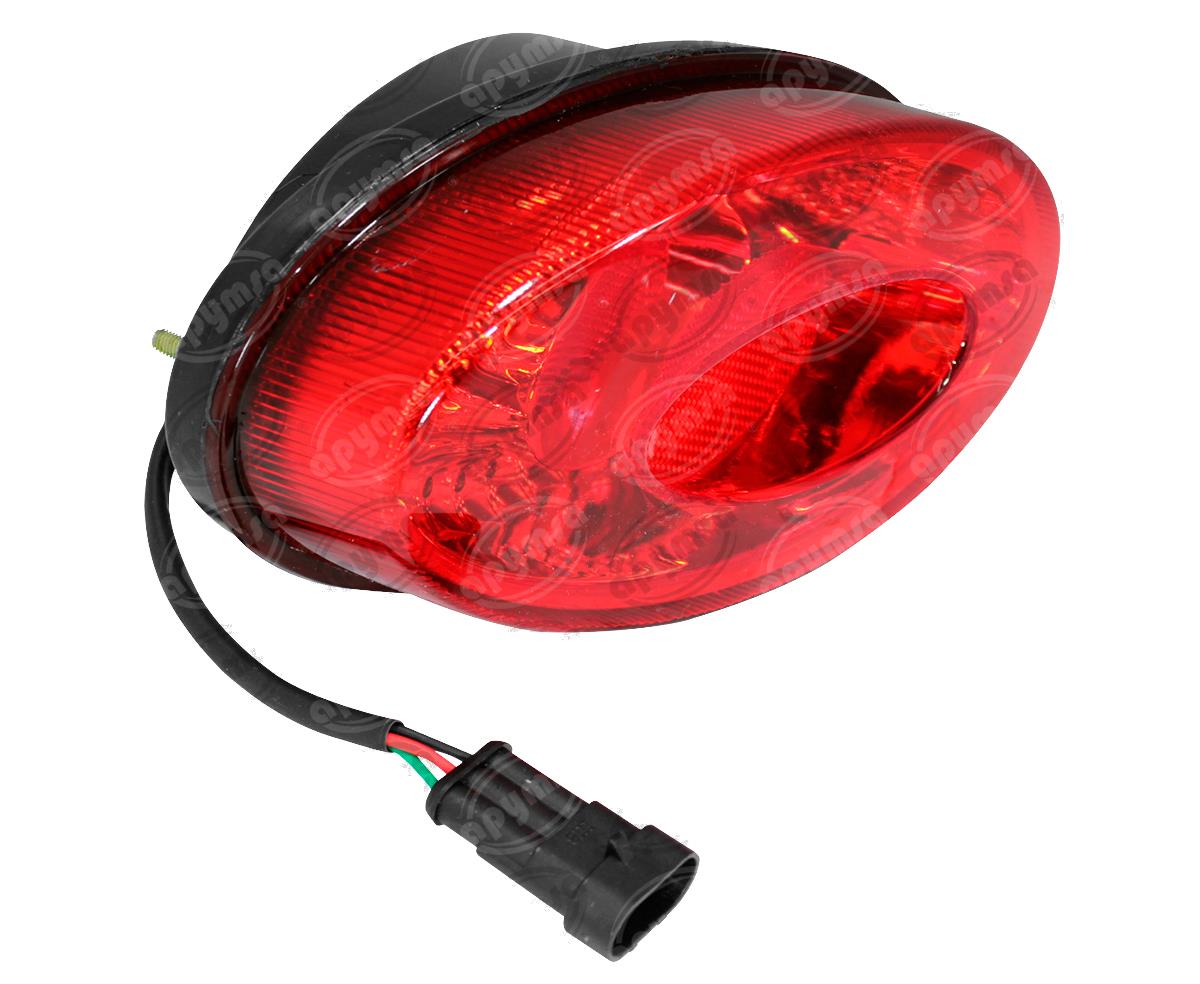CALAVERA AUTOMOTRIZ MICA ROJA 12V 26 LEDS AYCO ZAFIRO NACIONAL 1226 