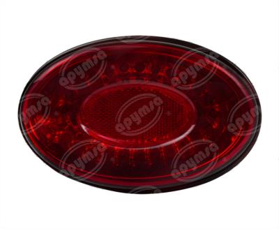 CALAVERA AUTOMOTRIZ MICA ROJA ROJO 12V 28 LEDS AYCO ZAFIRO PLASTICOS RECORD 1070-1R 