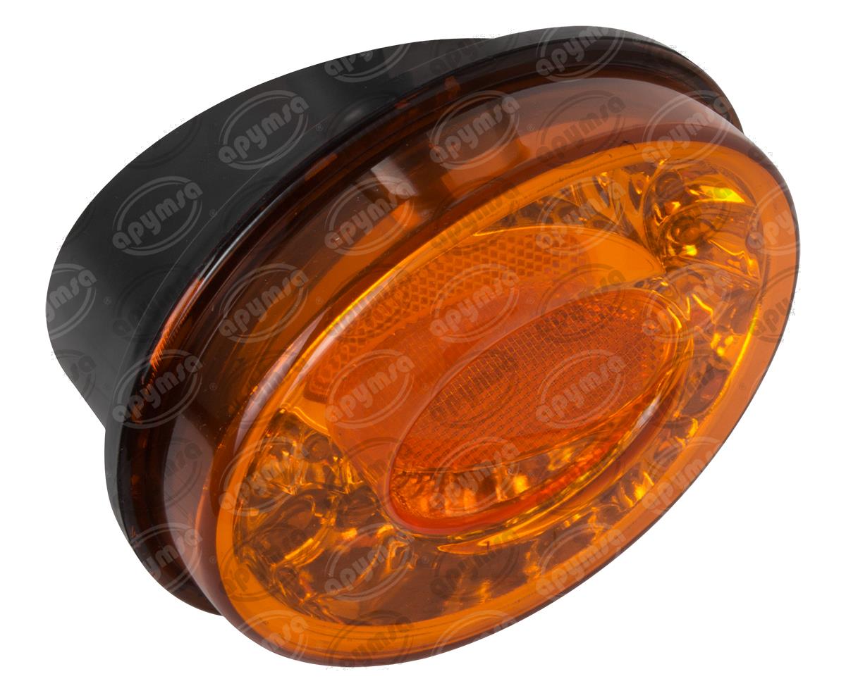 CALAVERA AUTOMOTRIZ MICA AMBAR AMBAR 12V 28 LEDS AYCO ZAFIRO PLASTICOS RECORD 1070-1A 